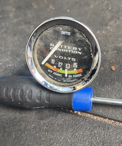 Classic car smiths volt meter - car,
