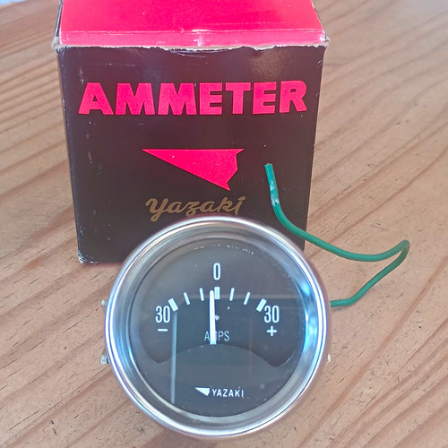 Yazaki 52mm ammeter gauge nos - 52mm,